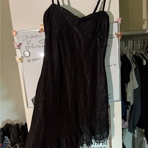 Black shimmery dress